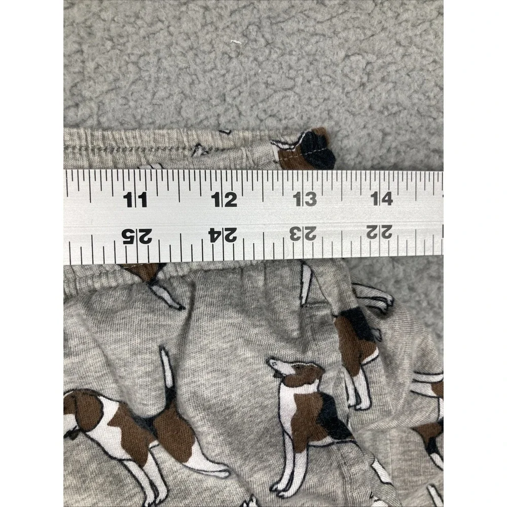 Beagle Pajama‎ Lounge Pants Mens Small Gray Elastic Waist Drawstring  Stretch